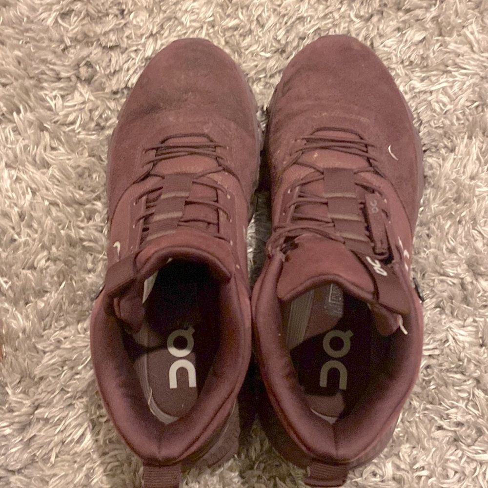 Purple On Cloud shoes